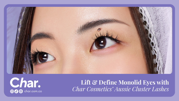 How to Lift & Define Monolid Eyes with Char Cosmetics’ Aussie Cluster Lashes