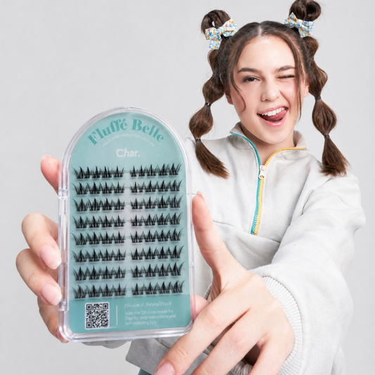 Fluffe Belle - Dramatic, Faux, Volume | Pre Glue | 5 to 10 days wear